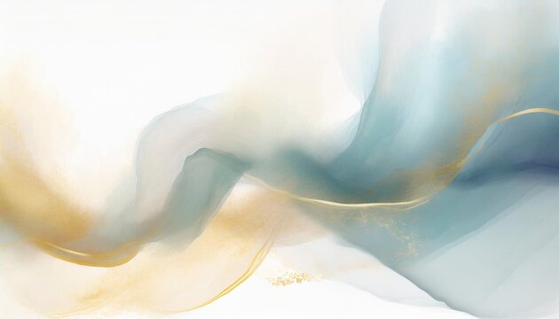 abstract blue smoke on a white background