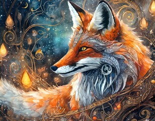 animal, spirit, shamanism, personal, companion, animal form, loyal, personal companion, loyal comp anion, fox