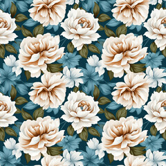 Floral seamless pattern for wallpaper