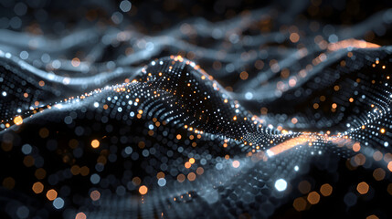 visualize a 3D render of an algorithm on a black background