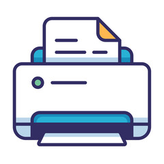 Colorful office icons pack