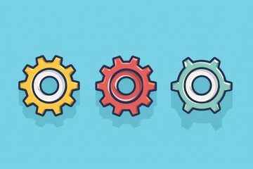 abstract background with gears