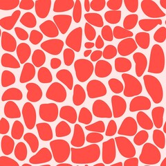 orange abstract repeating pattern design