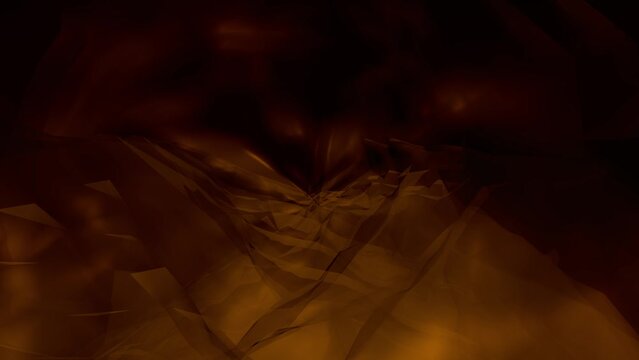 Travel through eerie dark hellish three dimension space 