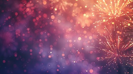 festive abstract firework background with copyspace, highlighting a vibrant display of colors and light for celebrations and event design