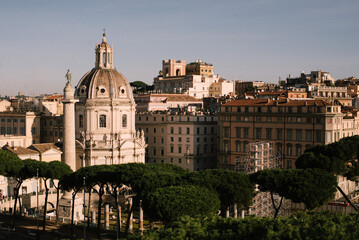 Fototapeta premium view on the town from the observation deck 