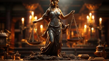 Lady justice,Law theme, mallet of the judge - obrazy, fototapety, plakaty