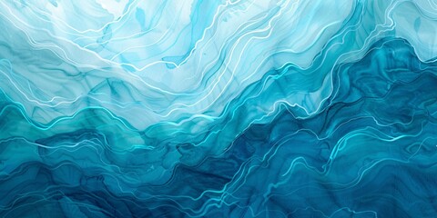 Abstract watercolor background with turquoise and blue colors