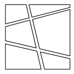 Templates for manga comic panels. manga storyboard layout template