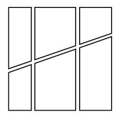 Templates for manga comic panels. manga storyboard layout template