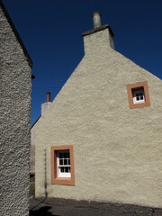Fototapeta na wymiar Cullen - view of the traditional old fishing village - Architectural details - Moray - Scotland - UK