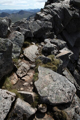 View from the ascent of Ben Nevis by the Carn Mor Dearg Arete - Fort William - Highlands - Scotland - UK
