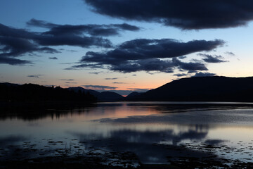 Sunset on Loch Eil - Corpach - Fort William - Highlands - Scotland - UK