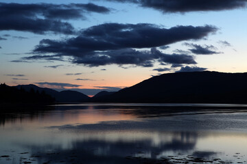 Sunset on Loch Eil - Corpach - Fort William - Highlands - Scotland - UK