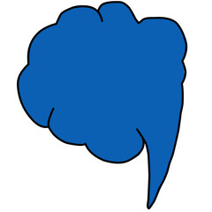 Empty comic collection trendy colored cloud pop art vector