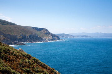 Fototapeta premium Bares coastline landscape, Galicia, Spain