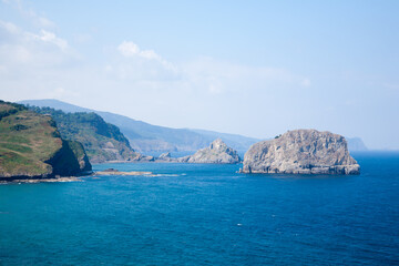 Fototapeta na wymiar Gulf of Biscay cliffs landscape, Spain