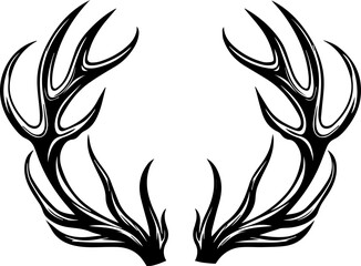 Deer Antlers Vector 