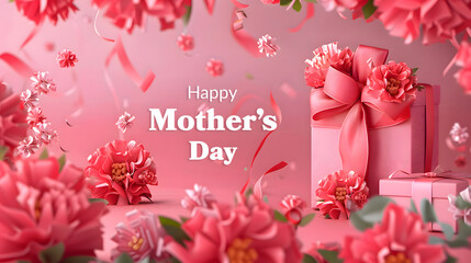 Happy Mothers day design background - obrazy, fototapety, plakaty