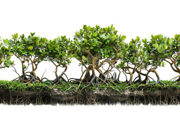 Mangrove isolated from white or transparent background