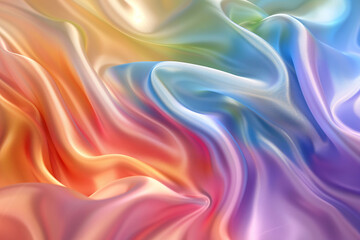 Obraz premium Vibrant Silk Fabric Waves 