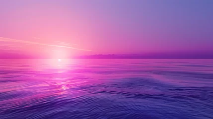 Zelfklevend Fotobehang sunset on the beach © Olesia H