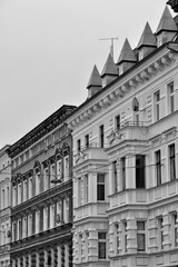 Historical residential houses in Szczecin, Poland