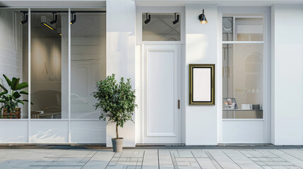 Real estate advertising banner mockup