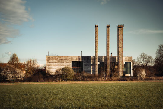 abandoned industrial building