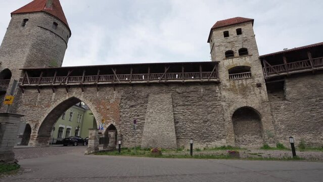Medieval towers in Tallinn, Estonia