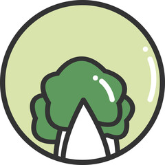 General mobilization of fruits and vegetables icon pack