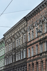 Fototapeta na wymiar Historical residential houses in Szczecin, Poland