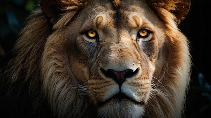 portrait of a lion