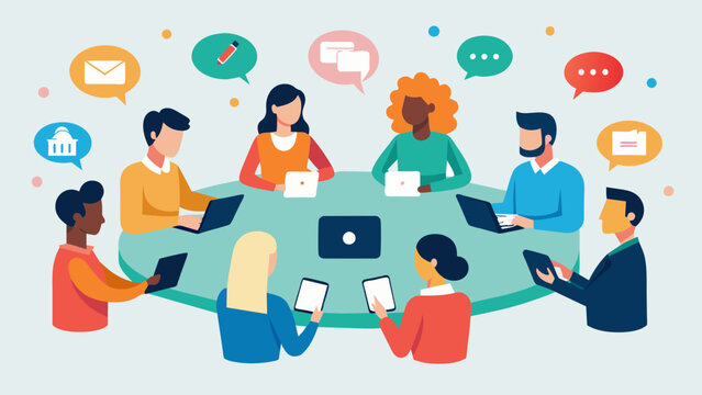 A group of bloggers vloggers and social media personalities gather together for a roundtable discussion emphasizing the importance of