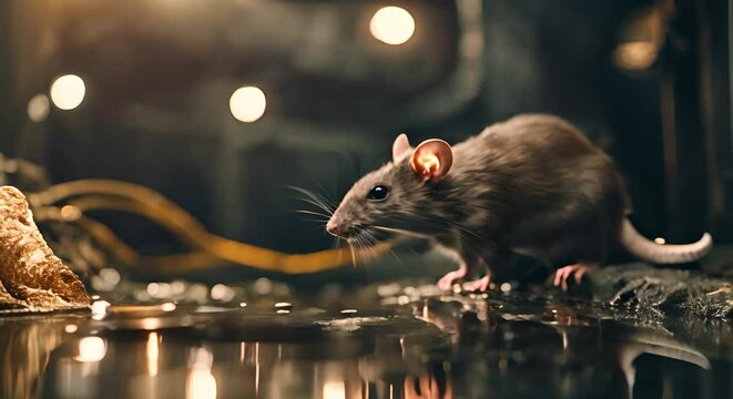Rat in the sewers.