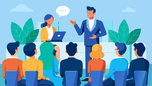 A panel of successful business leaders shares their personal experiences and insights on effective leadership during a workshop. The attendees