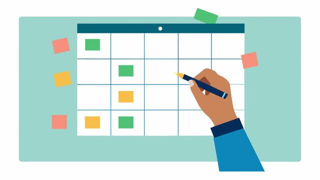 A hand drawing out the Eisenhower Matrix on a whiteboard showcasing the benefits of prioritization and task management in staying organized and