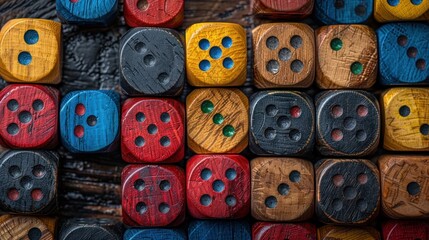 Fototapeta premium A variety of board game pieces
