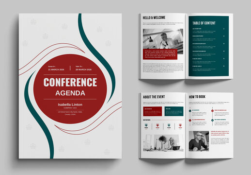 Conference Agenda Schedule Guide Template