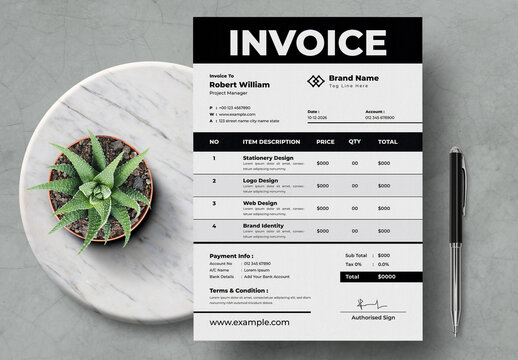 Invoice Design Template