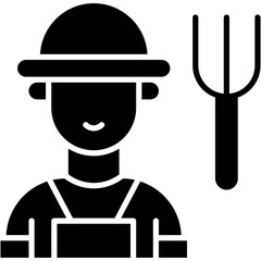 Caretaker, farmer, gardener, greenskeeper, man Icon