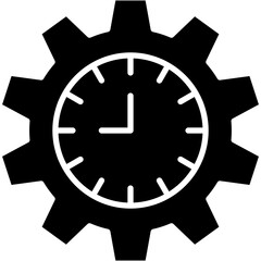 time management, Process, time, work, settings Icon