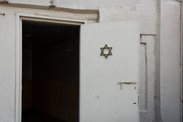 Jewish star on a doorway to the Great Synagogue in Tbilisi, capital of the Republic of Georgia.