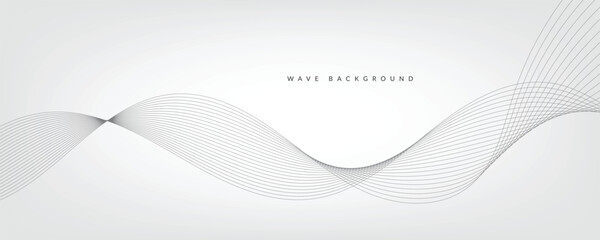 White gradient background with waves. EPS10