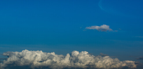 blue sky and clouds