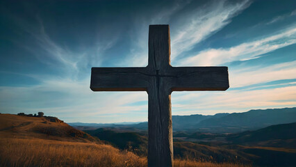 Quite an ordinary wooden cross, which is hundreds of years old, and which is still standing upright.