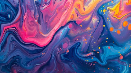 An artistic and vibrant abstract painting background - obrazy, fototapety, plakaty