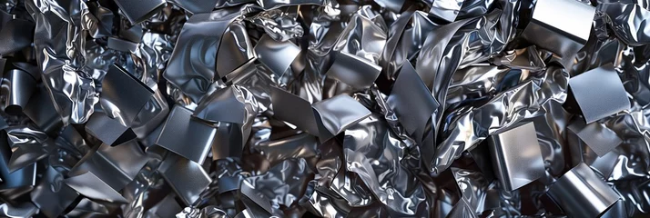 Fotobehang abstract aluminum metal background © StockUp