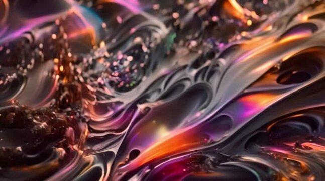 Abstract background video with extraordinary colors and shapes, ideal for the monitor