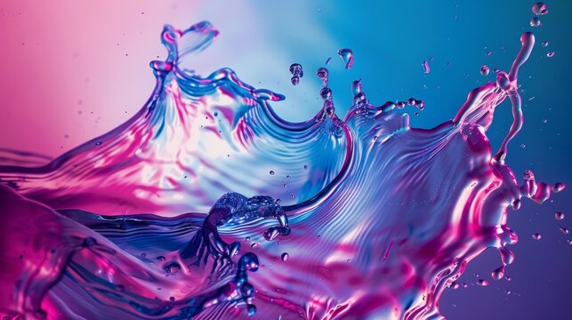 Illustrate mesmerizing liquid swirls and splashes in various vibrant hues, ideal for advertising campaigns that evoke energy and vitality. 